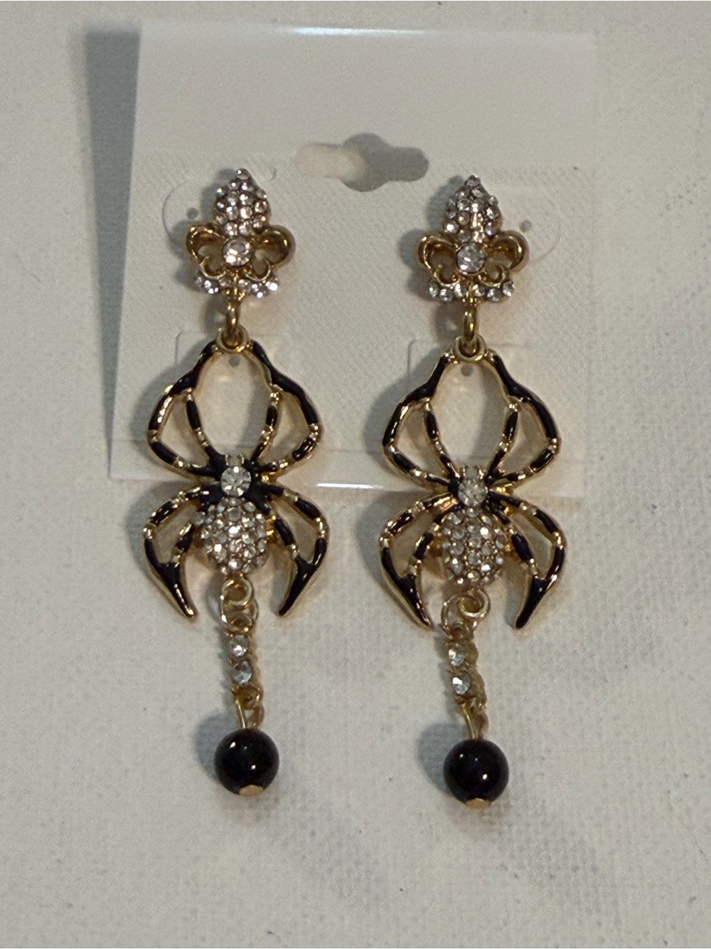 Vintage 90’s Deadstock Spider Earrings